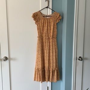 Floral Ruffle sleeveless dress